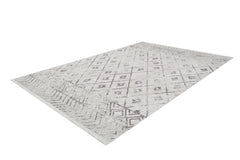 Beige Geometric Area Rug – Digital Print Rug | Non Slip, Antibacterial Carpet
