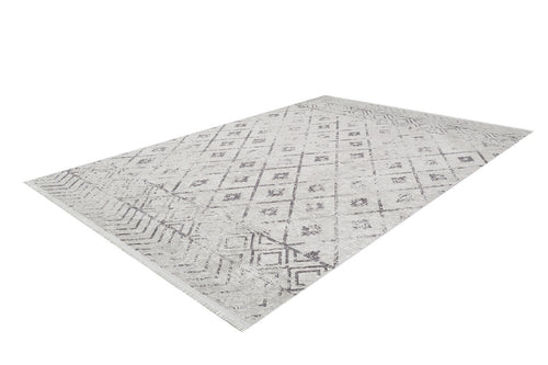 Beige Geometric Area Rug – Digital Print Rug | Non Slip, Antibacterial Carpet