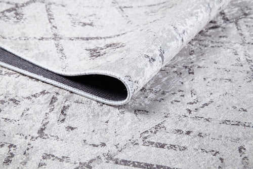 Beige Geometric Area Rug – Digital Print Rug | Non Slip, Antibacterial Carpet