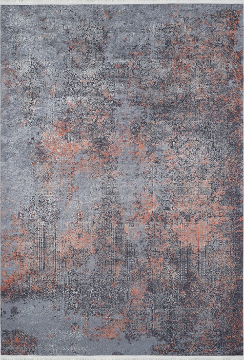 Modern Area Rug – Grey Digital Print Carpet | Non Slip Washable Floor Mat