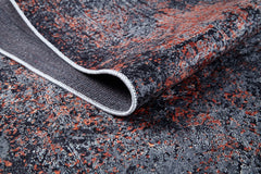 Modern Area Rug – Grey Digital Print Carpet | Non Slip Washable Floor Mat