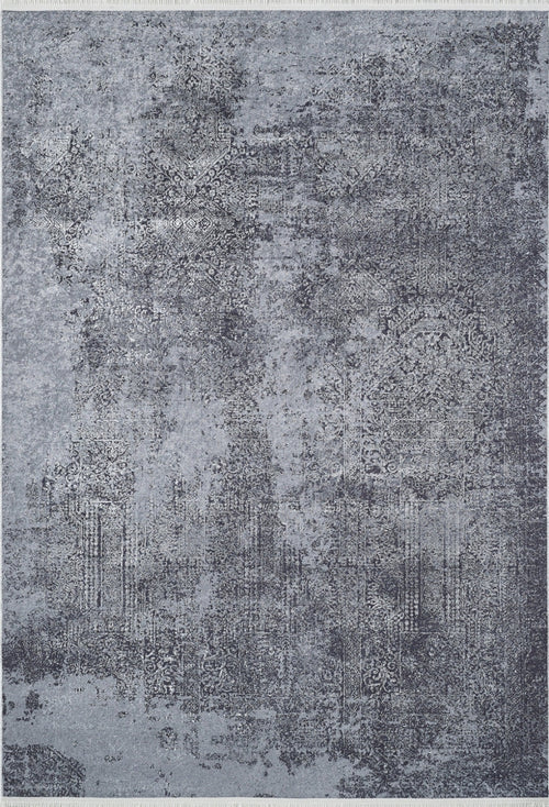 Modern Area Rug - Grey Digital Print Carpet | Non Slip, Antibacterial, Washable Floor Mat