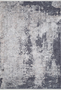 Modern Area Rug - Grey Digital Print Carpet | Non Slip, Antibacterial Floor Mat