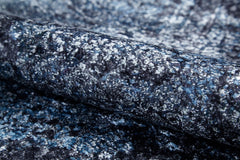 Modern Digital Print Rug – Navy Blue Area Rug | Non Slip, Antibacterial Carpet