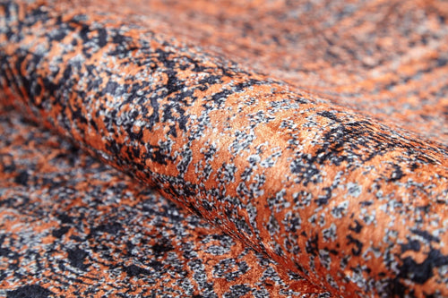 Modern Area Rug | Orange Digital Print Non Slip Carpet for Living Room Floors