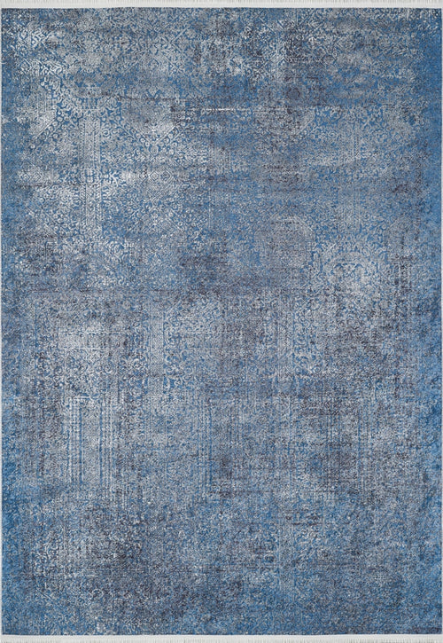 Modern Digital Area Rug | Blue Digital Print Carpet - Non Slip, Antibacterial