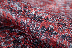 Kods Red Modern Digital Print Area Rug