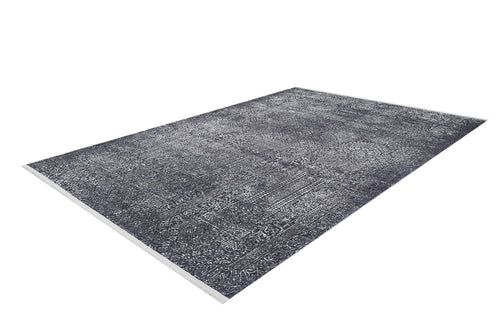 Modern Digital Area Rug – Black Non Slip Antibacterial Carpet for Home