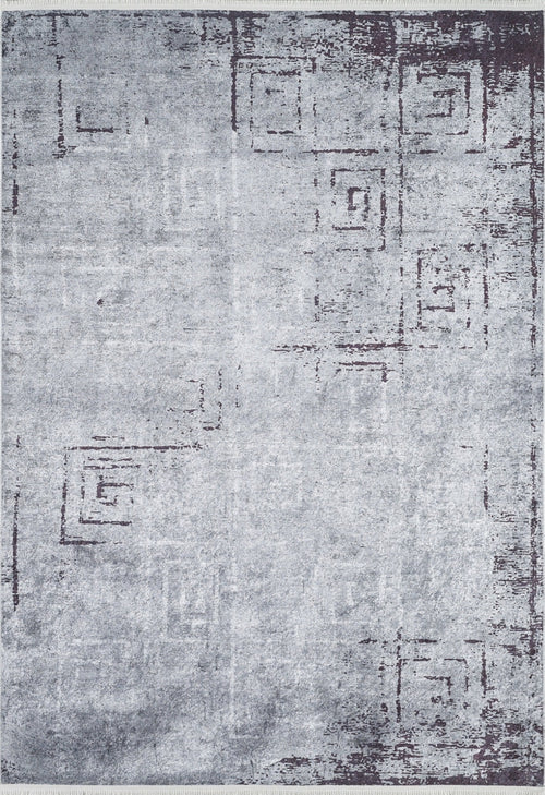 Borucerd Grey Modern Digital Print Area Rug