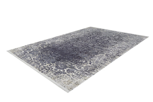Digital Print Area Rug - Grey Classic Non Slip Carpet for Living Room