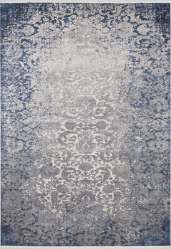 Classic Digital Print Rug – Blue Area Rug Non Slip Antibacterial Carpet