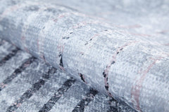 Modern Digital Print Rug - Grey Area Rug Non Slip Antibacterial Carpet