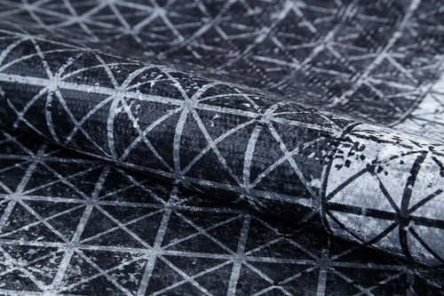 Islamabad Grey Frame Digital Print Area Rug