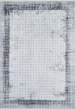 Ketta Grey Frame Digital Print Area Rug