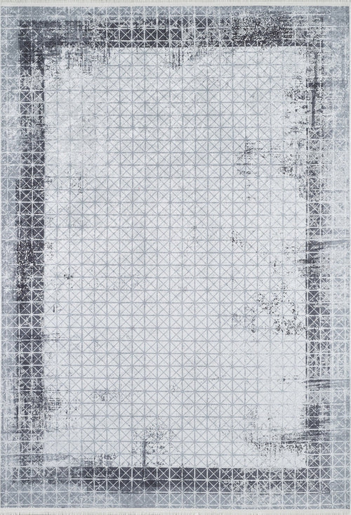 Ketta Grey Frame Digital Print Area Rug