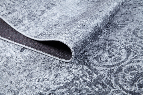 Modern Area Rug – Grey Digital Print Carpet | Antibacterial Non Slip Floor Mat