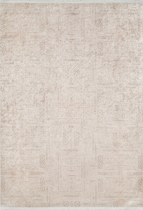 Modern Digital Print Rug - Beige Area Rug With Non Slip, Antibacterial, Washable Design