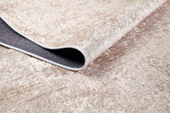 Modern Digital Print Rug - Beige Area Rug With Non Slip, Antibacterial, Washable Design