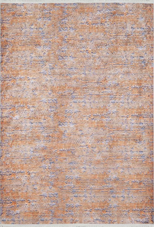 Modern Digital Area Rug – Orange Digital Print Non Slip Carpet for Living Room