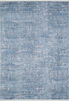 Modern Digital Area Rug – Blue Printed Carpet | Non Slip Antibacterial Floor Mat
