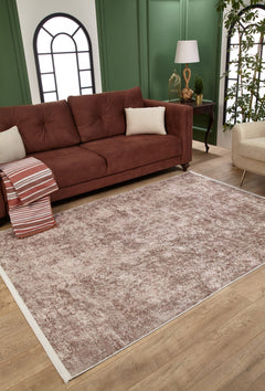 Digital Print Area Rug – Modern Beige Non Slip Washable Carpet for Living Room