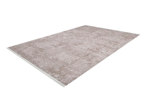 Digital Print Area Rug – Modern Beige Non Slip Washable Carpet for Living Room