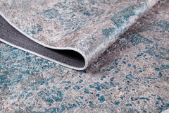 Malayer Blue Modern Digital Print Area Rug