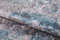 Malayer Blue Modern Digital Print Area Rug