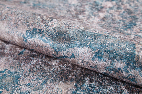 Malayer Blue Modern Digital Print Area Rug