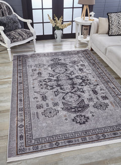 SanPablo Grey Modern Digital Print Area Rug