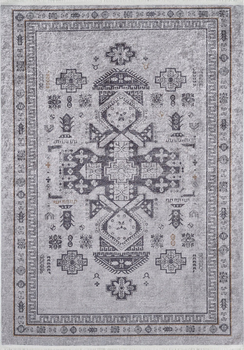 SanPablo Grey Modern Digital Print Area Rug