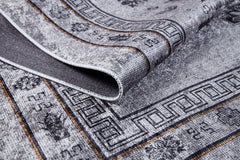 SanPablo Grey Modern Digital Print Area Rug