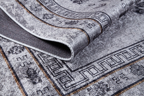 SanPablo Grey Modern Digital Print Area Rug