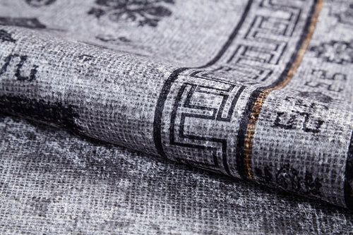 SanPablo Grey Modern Digital Print Area Rug