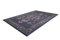 Modern Area Rug - Anthracite Digital Print Carpet | Non Slip Washable Rug
