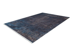 Modern Navy Area Rug - Digital Print Carpet | Antibacterial, Non Slip, Dust Free