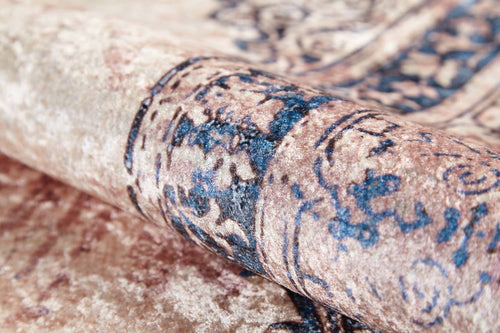 Naucalpan Beige Classic Digital Print Area Rug