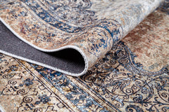 Classic Beige Area Rug – Digital Print Non Slip Carpet for Living Room