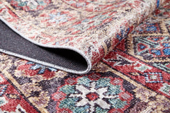 Digital Print Area Rug – Classic Red Non Slip Carpet for Living Room