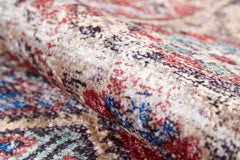 Digital Print Area Rug – Classic Red Non Slip Carpet for Living Room