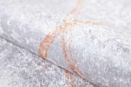 Cream Striped Area Rug – Non Slip Antibacterial Digital Print Carpet