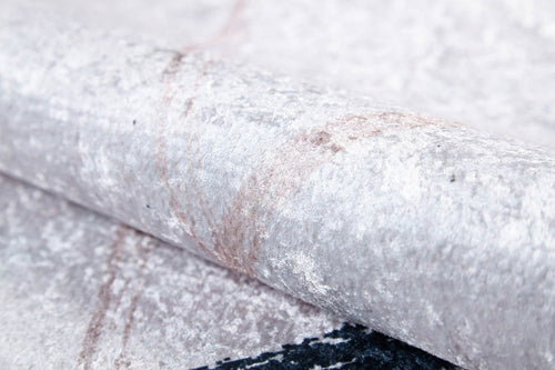 White Striped Area Rug - Digital Print Rug | Non Slip, Antibacterial Carpet