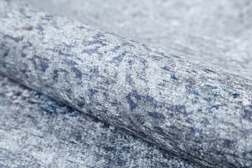 Modern Digital Print Rug - Blue Area Rug Non Slip Washable Carpet