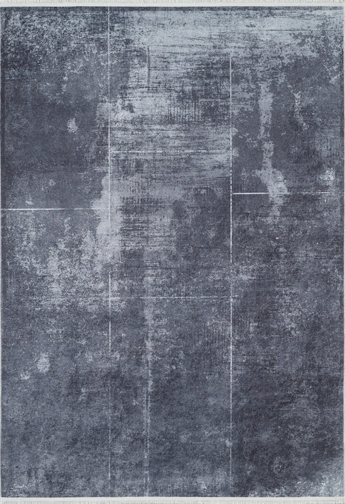 Modern Digital Print Rug - Pakdest Anthracite Area Rug | Non Slip, Washable Carpet