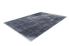 Modern Digital Print Rug - Pakdest Anthracite Area Rug | Non Slip, Washable Carpet