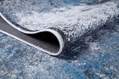 Semnan Blue Modern Digital Print Area Rug