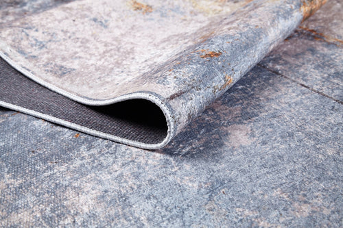 Modern Grey Area Rug – Digital Print Carpet | Non Slip Antibacterial Floor Covering