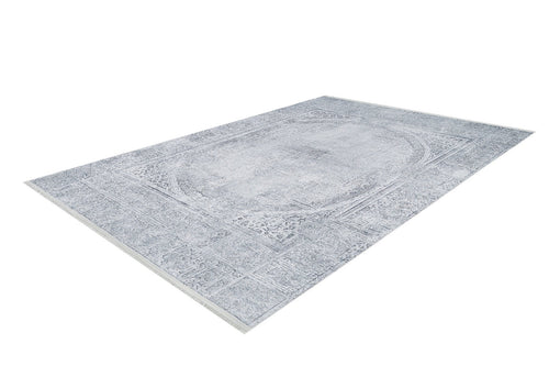 Classic Grey Area Rug – Digital Print Carpet | Non Slip, Antibacterial, Washable