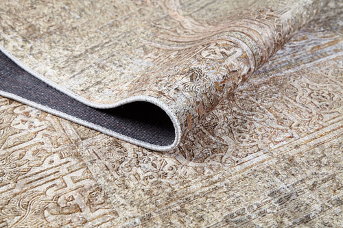 Torbat Gold Classic Digital Print Area Rug