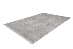 Beige Area Rug – Classic Digital Print Non Slip Rug for Living Room